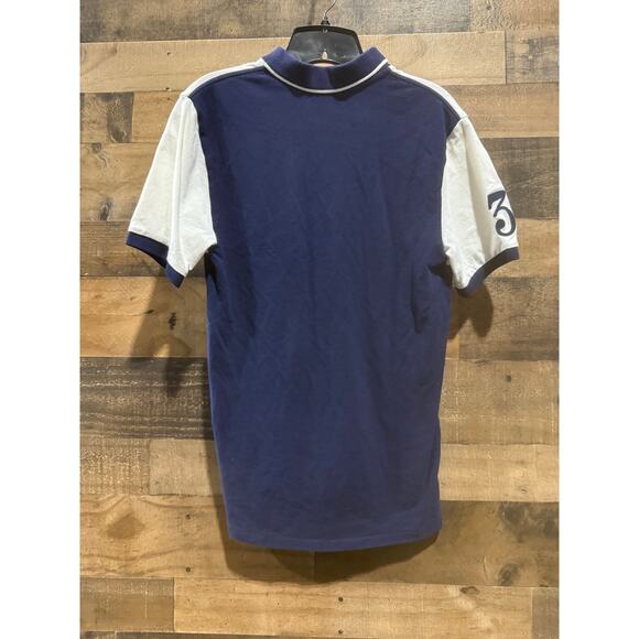 Polo Ralph Lauren Classic Fit Big Pony Polo Shirt-White & Navy Blue-XL - Picture 7 of 9